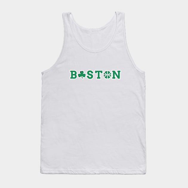 Boston basketball city Tank Top by Adrian's Outline